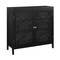 Linon Home Decor FT115BLK01U Fetti Transitional Cabinet, Black - Large